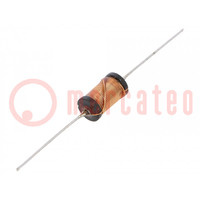 Inductor: wire; THT; 220uH; 1.3A; 440mΩ; Ø7.5x16mm; ±10%; Q: 30