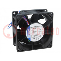 Fan: DC; axial; 24VDC; 80x80x38mm; 220m3/h; 71dBA; ball bearing