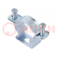 T-bolt clamp; 25÷30mm; steel; Plating: zinc; industrial