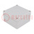 Carcasa: universal; X: 100mm; Y: 100mm; Z: 57mm; EUROMAS II; ABS; gris