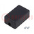 Enclosure: for power supplies; X: 28mm; Y: 45mm; Z: 18mm; ABS; black
