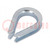 Boucle pour corde; acier; à cordes; Øcordes: 5mm; zinc; DIN 6899B
