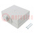 Enclosure: for power supplies; X: 100mm; Y: 120mm; Z: 56mm; ABS; grey