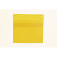 Magnettaschen aus Kunststofffolie, Regenschutzklappe, 22,5x22,0cm Version: 2 - gelb