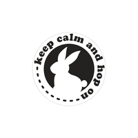 Produktfoto: Labels GB keep calm and hop on , 45mm ø