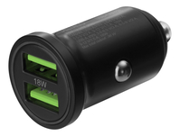 CHARGEUR USB DE VOITURE, 2 X USB-A 18 W, CHARGE RAPIDE 36 W TOTAL DELTACO USB-CAR128