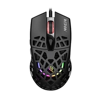 NOUA WIDOW SOURIS GAMING RGB AVEC CÂBLE, CAPTEUR PIXART 3212 JUSQU'À 7200 DPI [6 NIVEAUX RÉGLABLES], LÉGÈRE 68G, SOURIS DE JEU A