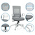 Bürostuhl / Drehstuhl COMFIO WM Netzstoff / Stoff grau hjh OFFICE
