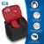 PEDEA Kameratasche Gr. M ESSEX Foto Tasche mit Regenschutz und Zubehörfächer, schwarz/rot