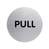 DURABLE PICTO "Pull", 65 mm Durchmesser, englisch