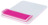 Mauspad Ergo WOW, mit höhenverstellbarer Handgelenkauflage, weiß/pink
