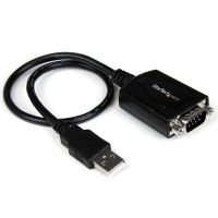 StarTech.com Cavo Adattatore USB 2.0 a Seriale RS232 DB9 con interfaccia COM - Adattatore professionale USB a DB9 / RS232 ad 1 porta