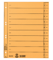 Leitz 16580015 Tab-Register Numerischer Registerindex Karton Gelb
