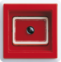 GIRA 028827 veiligheidsplaatje voor stopcontacten Rood