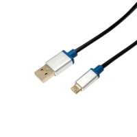 LogiLink BUAM215 USB-kabel 1,5 m USB 2.0 USB A Micro-USB B Zwart, Metallic
