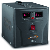 Infosec R2 Pro 2000 régulateur de tension 2 sortie(s) CA 72-290 V Noir