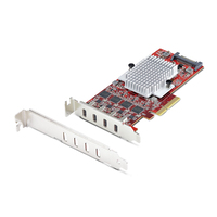StarTech.com 4-Port USB-C PCIe Kaart, USB 3.2 10Gbps, USB Type-C PCI Express Uitbreidingskaart, 4x Onafhankelijke USB Controllers, Windows/Linux/macOS, TAA-Compliant