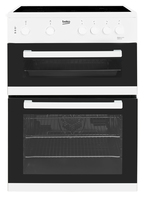 Beko KDC611W 60cm Double Oven Electric Cooker