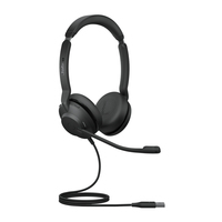 Jabra Evolve2 30, UC Stereo Zestaw słuchawkowy Przewodowa Opaska na głowę Biuro/centrum telefoniczne USB Typu-A Czarny