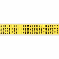 Brady 3410 A-Z selbstklebendes Etikett Rechteck Dauerhaft Schwarz, Gelb 1950 Stück(e)