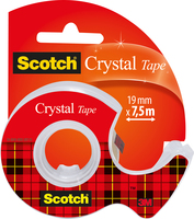 Scotch Ruban Adhésif Crystal - Dévidoir Rechargeable - 19 mm x 7.5 m