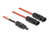 DeLOCK 88223 Kabel splitter/combiner Kabelsplitter Rood
