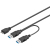 Goobay 95746 cable USB 0,3 m USB 3.2 Gen 1 (3.1 Gen 1) USB A Micro-USB B Negro