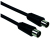 Schwaiger KVK215 053 coax-kabel 1,5 m IEC Zwart