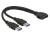 DeLOCK 0.25m USB3.0/2xUSB3.0 kabel USB 0,25 m USB 3.2 Gen 1 (3.1 Gen 1) 2 x USB A Czarny