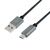 LogiLink CU0132 USB kábel 1 M USB 2.0 USB A Micro-USB A Szürke