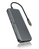 ICY BOX IB-DK4060-CPD Przewodowa USB 3.2 Gen 1 (3.1 Gen 1) Type-C Czarny, Szary