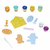 Play-Doh Kitchen Creations Playset Bluey Bandit & Chilli, playset le infinite combinazioni dei costumi di Bluey, con 11 vasetti