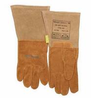 WIG-Schweißer-Handschuh WELDAS Softtouch 10-1003, Gr. L(9) gewendetes Schweinsvollleder, 35 cm lang, EN 12477 Type A/B,