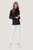 Damen Longsleeve-Poloshirt MIKRALINAR®, schwarz, 6XL - schwarz | 6XL: Detailansicht 6
