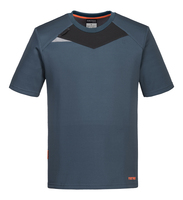 T-Shirt DX411, DX4 Stretch, Arbeitsshirt, Feuchtigkeitsregulierend, Metro-Blau, Größe: XL