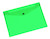 Teczka kopertowa Q-CONNECT zatrzask, PP, A4, 172mikr., transparentna zielona