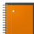 Oxford International A4+ Polypropylen doppelspiralgebundenes Activebook, kariert 5 mm, 80 Blatt, grau, SCRIBZEE® kompatibel