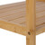 Relaxdays Handtuchhalter, 4 Stangen & Ablage, Bambus & Metall, HBT: 86x51x43,5 cm, freistehend, Duschtuchhalter, natur