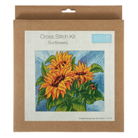 Counted Cross Stitch Kit: Large: Sunflowers