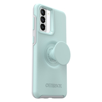 OtterBox Otter+Pop Symmetry antimicrobien Samsung Galaxy S21 5G Tranquil Waters - Bleu - Coque