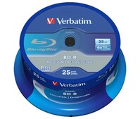 BD-R 25GB/1-6x Cakebox (25 Disc) VERBATIM 43837(VE25)