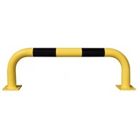 Black Bull Steel Collision Protection Guard - 350 x 1000mm - Yellow and Black - (195.13.499) Protection Guard - Outdoor Use - 350 x 1000mm