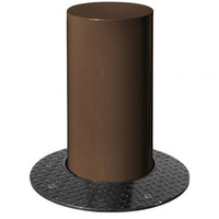 Barcelona Retractable Steel Bollard - (206612) 220mm Diameter - RAL 8017 - Chocolate Brown