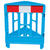 3-Gated Workgate Blue Top Reflective Barriers