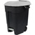 Pedal Operated Wheeled Litter Bin - 100 Litre - Grey Lid