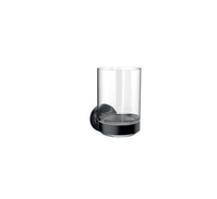 EMCO 432013300 Glashalter ROUND Kristallglas, klar schwarz schwarz Glasteil sati