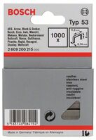 Bosch 2609200215 Feindrahtklammer Typ 53, 11,4 x 0,74 x 8 mm, 1000er-Pack, rostf
