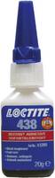 Loctite 438, 20g, ED, VE12 871819 Sofortklebstoff, schwarz