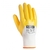 teXXor® Polyester-Strickhandschuhe NITRIL BESCHICHTET weiß/gelb 2358_8 Gr.8