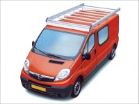 Dachgepäckträger aus Aluminium für Opel Vivaro, Bj. 2002-2014, Radstand 3498mm, Hochdach, L2/H2
